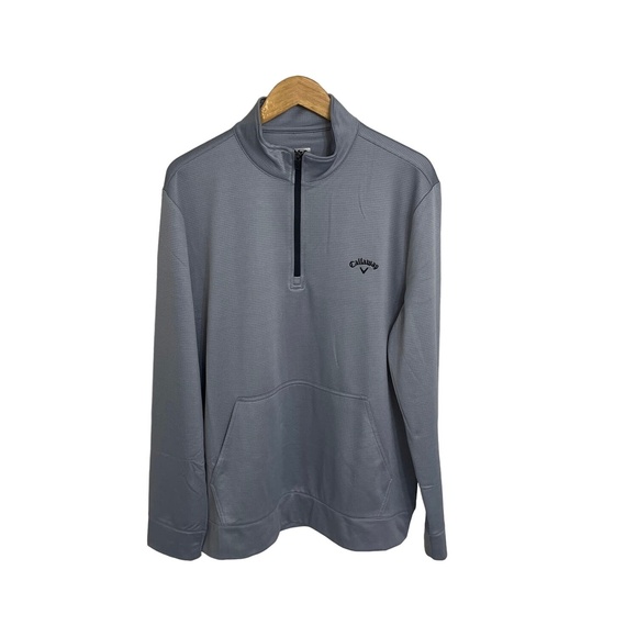 NWT Callaway Men's Tradewinds Quarter Zip Pullover with Pockets - Size L - Picture 1 of 4